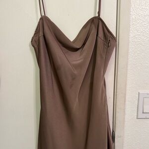 Cotton Candy Satin Midi Dress